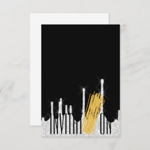 招待状オーガニックフーイタリアンドスパゲティブラックWh 招待状