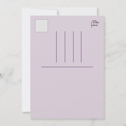 招待状オーダカスタムイマニ&ダコタRSVP 招待状 (裏面)