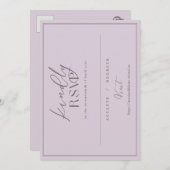 招待状オーダカスタムイマニ&ダコタRSVP 招待状 (正面/裏面)