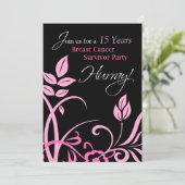 招待状カスタマイズ可能な15年生存者パーティー 招待状 (スタンド正面)