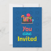 招待状カスタムの子供のオンライン教育漫画 招待状 (裏面)