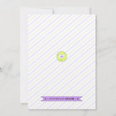 招待状カスタムは双子の赤ちゃんシャワーを持っている 招待状 (裏面)