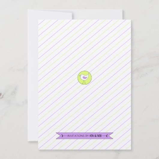 招待状カスタムは双子の赤ちゃんシャワーを持っている 招待状 (裏面)