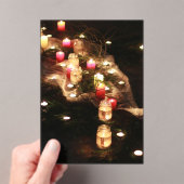 招待状カスタムキャンドル儀式用アクリル アクリル招待状 (インサイチュ (ポータブル))