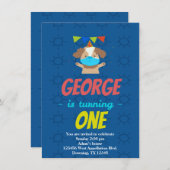 招待状カスタムドッグドギーマスクマンガ 招待状 (正面/裏面)