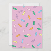 招待状カスタムピンクドナットブランチ 招待状 (裏面)