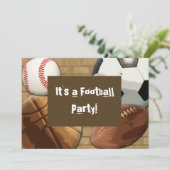 招待状カスタム、スポーツパーティー、誕生日、または任意…… 招待状 (スタンド正面)