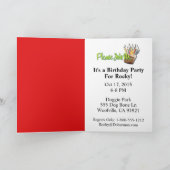 招待状カップケーキ – シベリアンハスキー – 銅 招待状 (内部)