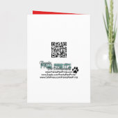 招待状カップケーキ – シベリアンハスキー – 銅 招待状 (裏面)