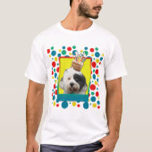 招待状カップケーキ – チベットテリア Tシャツ (正面)