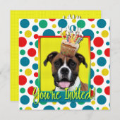 招待状カップケーキ – ボクサー – ヴィンディ 招待状 (正面/裏面)