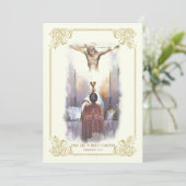 招待状カトリック司教授与記念日 招待状 (スタンド正面)