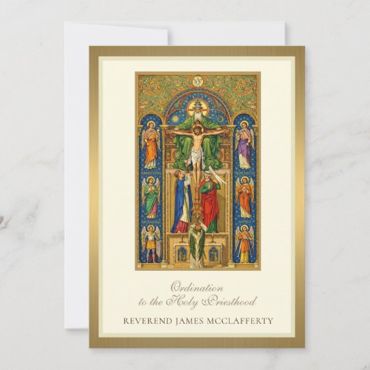 招待状カトリック聖職への戒律 招待状 (正面)