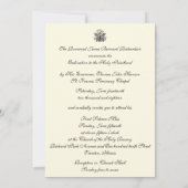 招待状カトリック聖職への戒律 招待状 (裏面)