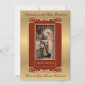 招待状カトリック聖職への戒律 招待状 (正面)