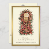 招待状カトリック聖職への戒律 招待状 (正面/裏面)