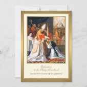 招待状カトリック聖職への戒律 招待状 (正面)