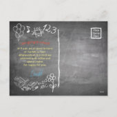 招待状カードからスクールボードへの登録 シーズンポストカード (裏面)