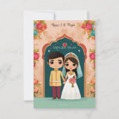 招待状カードデザイン サンキューカード (裏面)