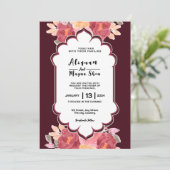 招待状カードフローラ結婚のカードデザイン 招待状 (スタンド正面)