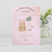 招待状カード生まれたばかりの 招待状 (スタンド正面)