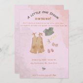 招待状カード生まれたばかりの 招待状 (正面/裏面)