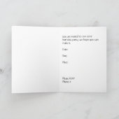 招待状カード男の誕生日パーティー4年 カード (内部)