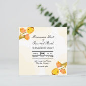 招待状カード角形カードベクトルデザイン 招待状 (スタンド正面)