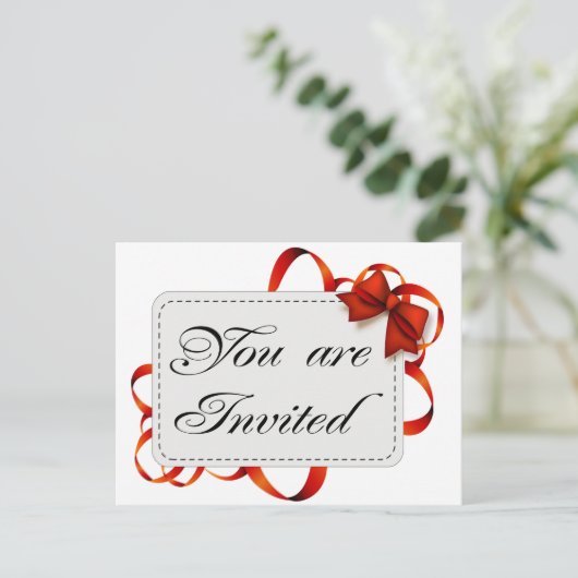 招待状カード>>お客様招待され インビテーションポストカード (スタンド正面)