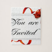 招待状カード>>お客様招待され ジグソーパズル (縦)