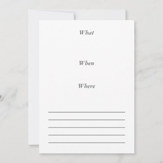 招待状カード 招待状 (裏面)