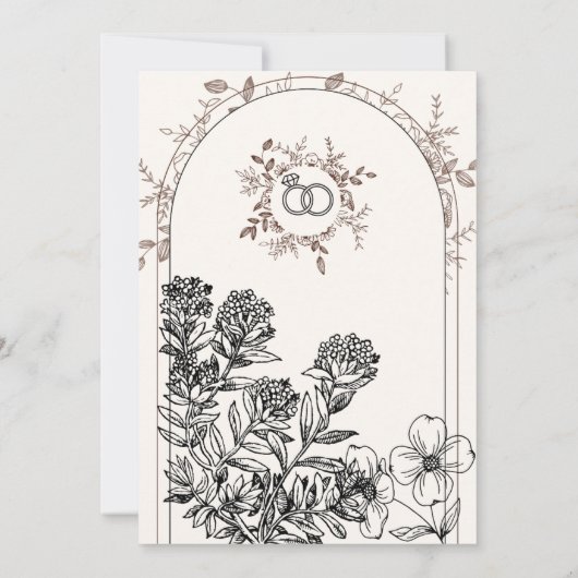 招待状カード 招待状 (裏面)