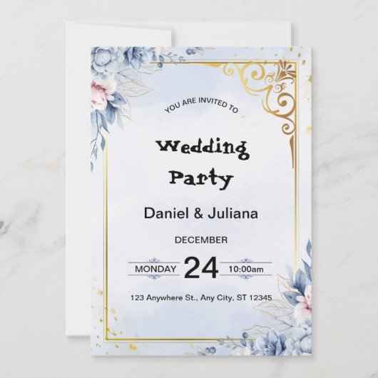 招待状カード 招待状 (正面)