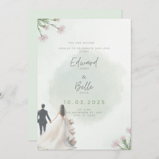 招待状カード 招待状 (正面/裏面)