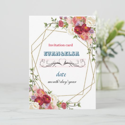 招待状カード 招待状 (スタンド正面)