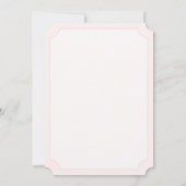 招待状クラシックのPram Girl Baby Shower スペインの 招待状 (裏面)