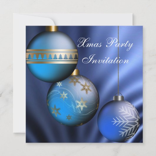 招待状クリスマスクリスマスパーティー 招待状 (正面)