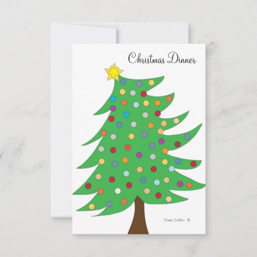 招待状クリスマススタイル2 招待状 (正面)