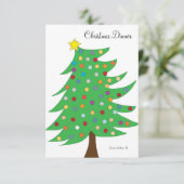 招待状クリスマススタイル2 招待状 (スタンド正面)