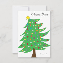 招待状クリスマスディナー 招待状