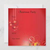 招待状クリスマスパーティー 招待状 (裏面)