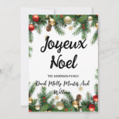 招待状クリスマスユニーク素晴らしい 招待状 (正面)