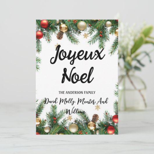 招待状クリスマスユニーク素晴らしい 招待状 (スタンド正面)