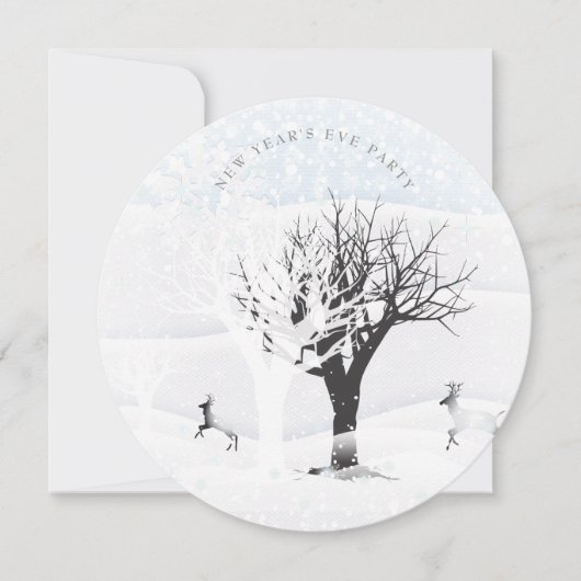 招待状クリスマス&お正月のおとぎ話ファンタジー 招待状 (正面)