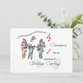 招待状クリスマス・カロリング 招待状 (スタンド正面)