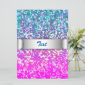 招待状グリッターの背景 招待状 (スタンド正面)