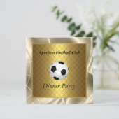 招待状サッカーディナーパーティーサッカー 招待状 (スタンド正面)