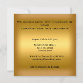 招待状サッカーディナーパーティーサッカー 招待状 (裏面)