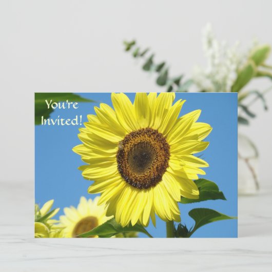 招待状サンフラワーズ招待されましたマザーズデー 招待状 (スタンド正面)