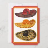 招待状シンコデマヨパーティーソンブレロス 招待状 (正面)